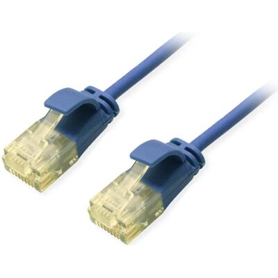 Equip Patchkabel Cat6A U/UTP Slim 1.00m Blau LSZH Polybeutel (CAT6a, 1 m), Netzwerkkabel Equip Patchkabel Cat6A U/UTP Slim 1.00m Blau LSZH Polybeutel (CAT6a, 1 m), Netzwerkkabel