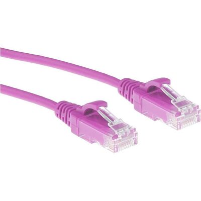 ACT Pink 0.5 meter LSZH U/UTP CAT6 datacenter slimline patch cable snagless with RJ45 connectors (U/UTP, CAT6, 0.50 m), Netzwerkkabel ACT Pink 0.5 meter LSZH U/UTP CAT6 datacenter slimline patch cable snagless with RJ45 connectors (U/UTP, CAT6, 0.50 m), Netzwerkkabel