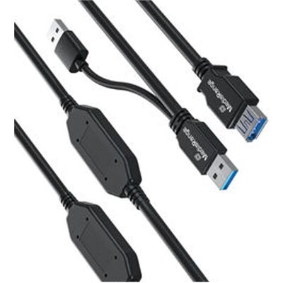 MediaRange Aktives USB-Verlängerungskabel, USB 3.0, 15m, sw (15 m, USB 3.2 Gen 1), USB Kabel MediaRange Aktives USB-Verlängerungskabel, USB 3.0, 15m, sw (15 m, USB 3.2 Gen 1), USB Kabel