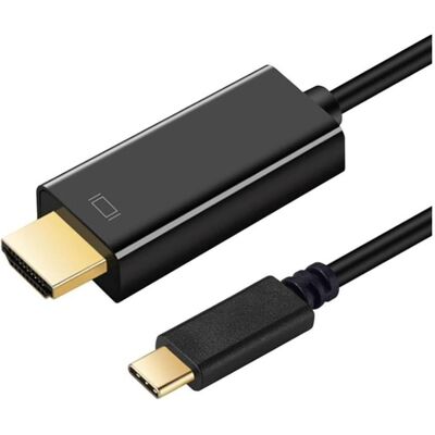 ART CABLE USB-C male - HDMI male 4K 30Hz (1.80 m), Videokabel, Schwarz ART CABLE USB-C male - HDMI male 4K 30Hz (1.80 m), Videokabel, Schwarz