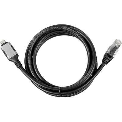 Maxtrack Ethernet-Kabel USB-C auf RJ45, 2m (USB-C, RJ45 (1x)), Netzwerkadapter, Schwarz Maxtrack Ethernet-Kabel USB-C auf RJ45, 2m (USB-C, RJ45 (1x)), Netzwerkadapter, Schwarz