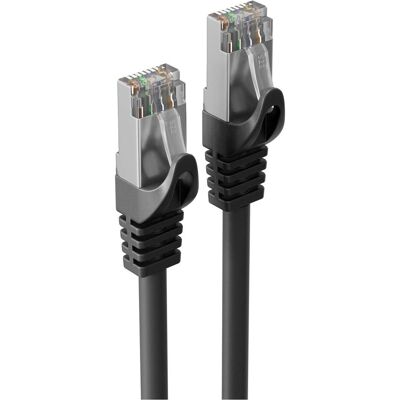 S-Conn PUR Patchkabel Cat.7 S/FTP schwarz 3,0m (CAT7, 3 m), Netzwerkkabel S-Conn PUR Patchkabel Cat.7 S/FTP schwarz 3,0m (CAT7, 3 m), Netzwerkkabel