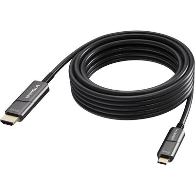 Vision USB-C to HDMI Cable (10 m), Videokabel, Schwarz Vision USB-C to HDMI Cable (10 m), Videokabel, Schwarz