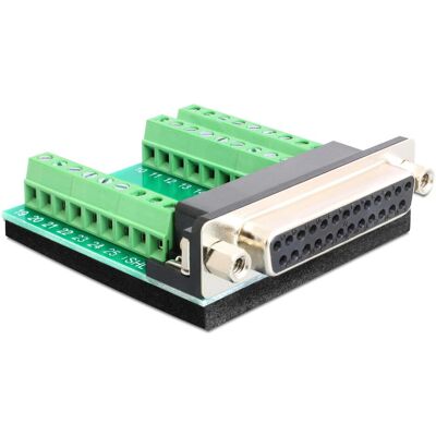 Delock Terminalblock DB25 Buchse (0.05 m), Schnittstellenkabel Delock Terminalblock DB25 Buchse (0.05 m), Schnittstellenkabel