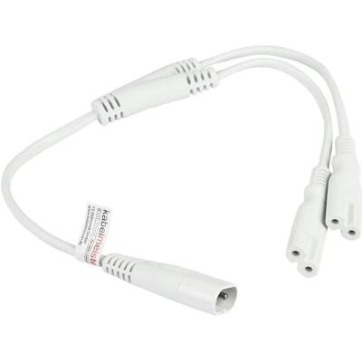 Kabelmeister Splitter-Netzkabelstk.C8-2xBu.C7/EU,0,3m/30cm (0.30 m), Stromkabel, Weiss Kabelmeister Splitter-Netzkabelstk.C8-2xBu.C7/EU,0,3m/30cm (0.30 m), Stromkabel, Weiss