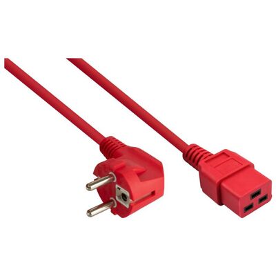 Kabelmeister Netzkabel Schutzkontakt-Stecker Typ E+F (1.80 m), Stromkabel, Rot Kabelmeister Netzkabel Schutzkontakt-Stecker Typ E+F (1.80 m), Stromkabel, Rot
