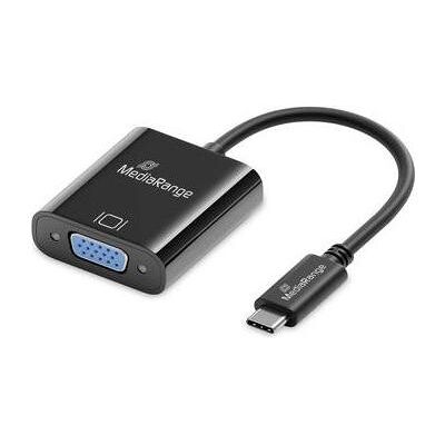 MediaRange USB Type-C zu VGA Video Konverter, 20cm, Schwarz (20 cm), Data + Video Adapter, Schwarz MediaRange USB Type-C zu VGA Video Konverter, 20cm, Schwarz (20 cm), Data + Video Adapter, Schwarz
