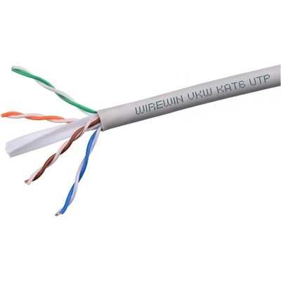 Wirewin Verlegekabel VKBOX KAT6 UTP Cat 6, UTP, 305 m, Weiss (UTP, CAT6, 305 m), Netzwerkkabel Wirewin Verlegekabel VKBOX KAT6 UTP Cat 6, UTP, 305 m, Weiss (UTP, CAT6, 305 m), Netzwerkkabel