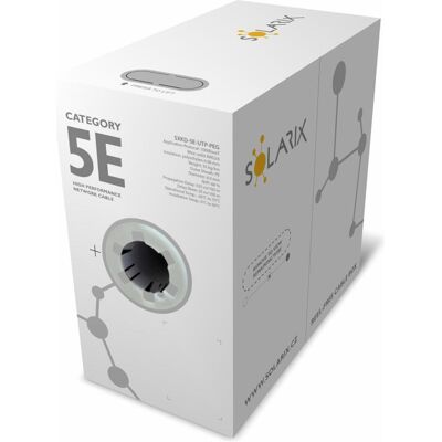 Solarix Venkovnà inst. CAT5e UTP PE /box gelový (UTP, CAT5e, 305 m), Netzwerkkabel Solarix Venkovnà inst. CAT5e UTP PE /box gelový (UTP, CAT5e, 305 m), Netzwerkkabel