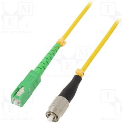 Qoltec Patchcord światłowodowy FC/UPC - SC/APC Singlemode 9/125 G652D Simplex 5m (5 m), Netzwerkkabel Qoltec Patchcord światłowodowy FC/UPC - SC/APC Singlemode 9/125 G652D Simplex 5m (5 m), Netzwerkkabel