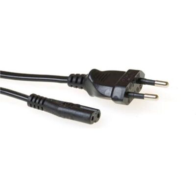 ACT Powercord Euro male - C7 female black 5 m (5 m), Stromkabel, Schwarz ACT Powercord Euro male - C7 female black 5 m (5 m), Stromkabel, Schwarz