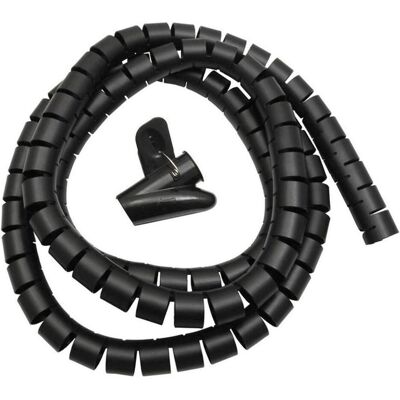 Maclean, Kabelschutz + Kabelführung, organizer Cable cover black (MCTV-676B) (Kabelspiralschlauch, 200 cm) Maclean, Kabelschutz + Kabelführung, organizer Cable cover black (MCTV-676B) (Kabelspiralschlauch, 200 cm)
