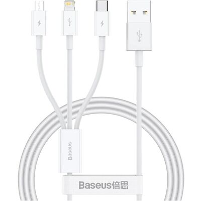 Baseus - Superior Series USB-A zu USB-C/Lightning/Micro - 0,5m - 3,5A - Kabel Baseus - Superior Series USB-A zu USB-C/Lightning/Micro - 0,5m - 3,5A - Kabel