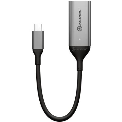 ALOGIC Ultra USB-C zu DisplayPort Adapter - 4K 60Hz, Schwarz,Grau ALOGIC Ultra USB-C zu DisplayPort Adapter - 4K 60Hz, Schwarz,Grau