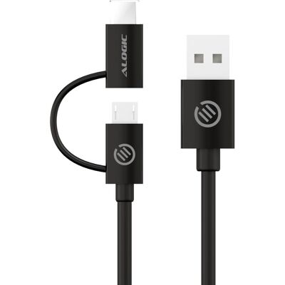 ALOGIC Marke USB Kabel & Multiport Adapter - 1m - Schwarz ALOGIC Marke USB Kabel & Multiport Adapter - 1m - Schwarz