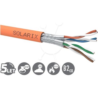 Solarix Instalační kabel CAT7A SSTP LSOHFR B2ca-s1,d1,a1 /cívka SXKD-7A-1200-SSTP-LSOHFR-B2ca (S/FTP, CAT7a, 500 m), Netzwerkkabel Solarix Instalační kabel CAT7A SSTP LSOHFR B2ca-s1,d1,a1 /cívka SXKD-7A-1200-SSTP-LSOHFR-B2ca (S/FTP, CAT7a, 500 m), Netzwerkkabel