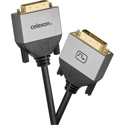 Celexon DVI Dual Link Kabel 1,0m - Professional Line (1 m), Videokabel, Schwarz Celexon DVI Dual Link Kabel 1,0m - Professional Line (1 m), Videokabel, Schwarz