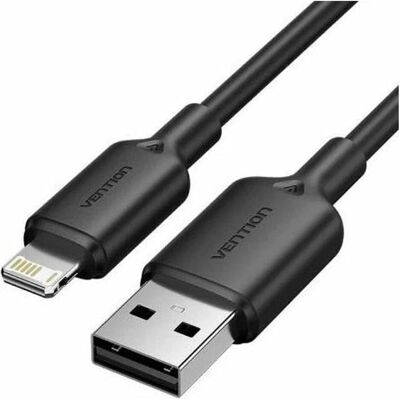 Vention LAMBH USB-A 2.0 zu Lightning Kabel 2m Schwarz PVC Vention LAMBH USB-A 2.0 zu Lightning Kabel 2m Schwarz PVC