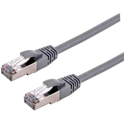 C-Tech Patchkabel Cat6a S/FTP 3 m grau (S/FTP, CAT6a, 3 m), Netzwerkkabel C-Tech Patchkabel Cat6a S/FTP 3 m grau (S/FTP, CAT6a, 3 m), Netzwerkkabel