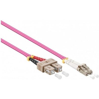 Mercodan Fiberpatchkabel LC-SC OM4, Netzwerkkabel Mercodan Fiberpatchkabel LC-SC OM4, Netzwerkkabel