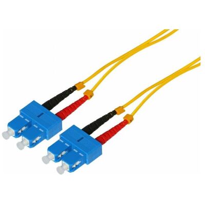 Tecline LWL Patchkabel HD, 9/125 µm, Singlemode, OS2-Faser, SC Duplex Stecker/Stecker, gelb, 15,0 m (15 m), Netzwerkkabel Tecline LWL Patchkabel HD, 9/125 µm, Singlemode, OS2-Faser, SC Duplex Stecker/Stecker, gelb, 15,0 m (15 m), Netzwerkkabel