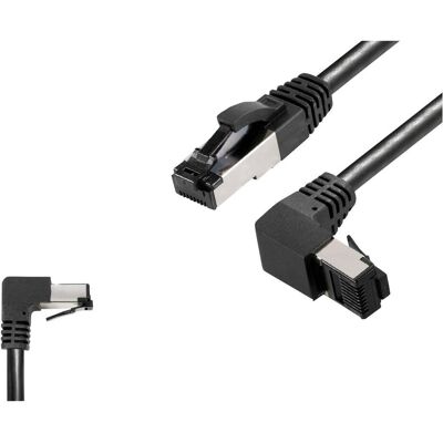 BKL Electronic 144016 RJ45 Netzwerkkabel, Patchkabel CAT 8.1 S/FTP 0.5 m Schwarz (S/FTP, CAT8.1, 0.50 m), Netzwerkkabel BKL Electronic 144016 RJ45 Netzwerkkabel, Patchkabel CAT 8.1 S/FTP 0.5 m Schwarz (S/FTP, CAT8.1, 0.50 m), Netzwerkkabel