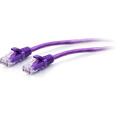 C2G 0,3 m Cat6a ungeschirmtes (UTP) flaches Ethernet Patchkabel mit Rastnasenschutz – lila (UTP, CAT6a, 0.30 m), Netzwerkkabel C2G 0,3 m Cat6a ungeschirmtes (UTP) flaches Ethernet Patchkabel mit Rastnasenschutz – lila (UTP, CAT6a, 0.30 m), Netzwerkkabel