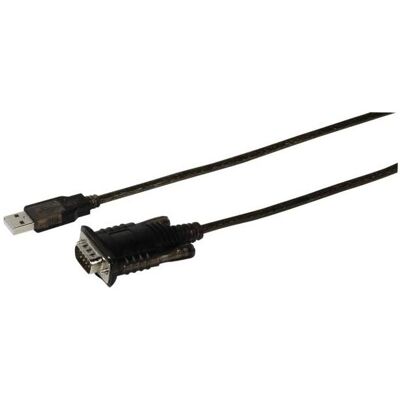 Vivanco USB -> Seriell Adapter, 1,8m (1.80 m), Videokabel, Schwarz Vivanco USB -> Seriell Adapter, 1,8m (1.80 m), Videokabel, Schwarz