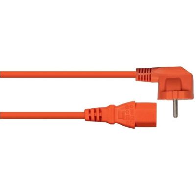 Kabelmeister Netzkabel Schutzkontakt-Stecker Typ E+F (90° gew.) an Kaltgeräte-Buchse C13, orange, 0 (1 m), Stromkabel, Orange Kabelmeister Netzkabel Schutzkontakt-Stecker Typ E+F (90° gew.) an Kaltgeräte-Buchse C13, orange, 0 (1 m), Stromkabel, Orange