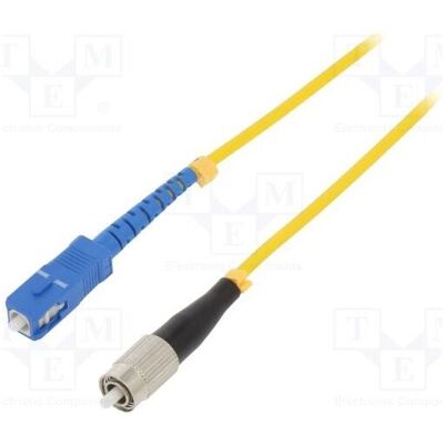 Qoltec Patchcord światłowodowy SC/UPC - FC/UPC Singlemode 9/125 G652D Duplex 1m (1 m), Netzwerkkabel Qoltec Patchcord światłowodowy SC/UPC - FC/UPC Singlemode 9/125 G652D Duplex 1m (1 m), Netzwerkkabel