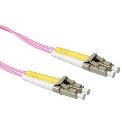 ACT 0.5 meter LSZH Multimode 50/125 OM4 fiber patch cable duplex with LC connectors (0.50 m), Netzwerkkabel ACT 0.5 meter LSZH Multimode 50/125 OM4 fiber patch cable duplex with LC connectors (0.50 m), Netzwerkkabel