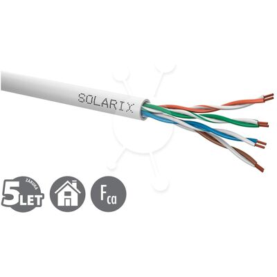 Solarix Instal.kabel CAT5E UTP PVC lanko (UTP, CAT5e, 305 m), Netzwerkkabel Solarix Instal.kabel CAT5E UTP PVC lanko (UTP, CAT5e, 305 m), Netzwerkkabel