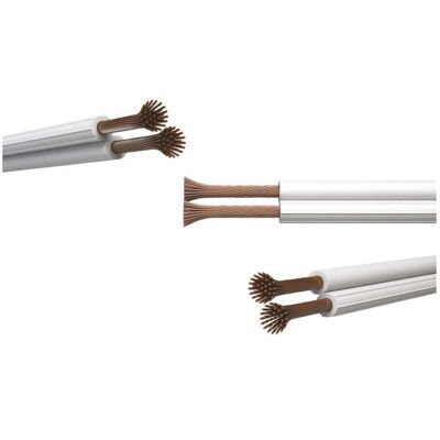 Emos, Kabelleitung, UTP-Kabel 2x0,35mm weiss, 100m (100 m) Emos, Kabelleitung, UTP-Kabel 2x0,35mm weiss, 100m (100 m)