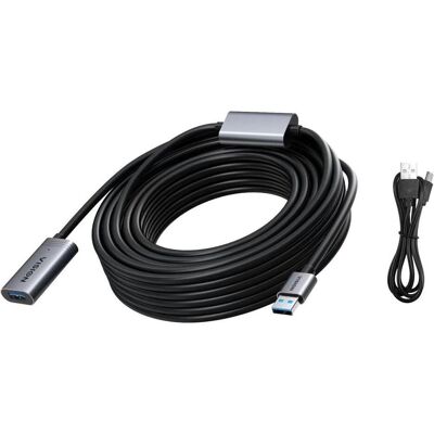 Vision 10m Black USB 3.0 extension cable (10 m), USB Kabel Vision 10m Black USB 3.0 extension cable (10 m), USB Kabel