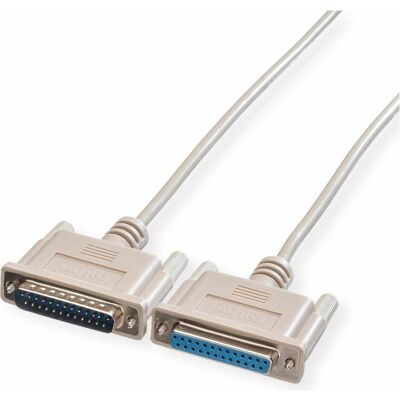 Roline Serielles Kabel, Stecker Sub-D 25 / Buchse Sub-D 25 (6 m, VGA), Schnittstellenkabel Roline Serielles Kabel, Stecker Sub-D 25 / Buchse Sub-D 25 (6 m, VGA), Schnittstellenkabel