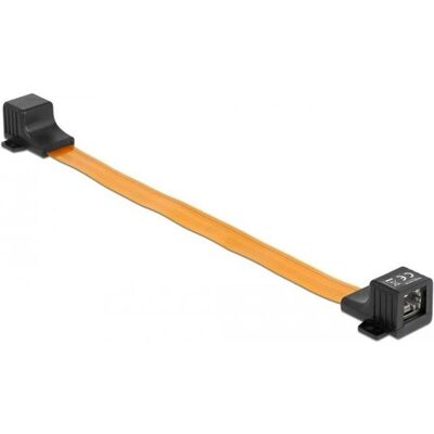 Delock RJ45 FPC (Flexible Printed Circuit) Fensterdurchführung 30 cm (STP, CAT5, 0.30 m), Netzwerkkabel Delock RJ45 FPC (Flexible Printed Circuit) Fensterdurchführung 30 cm (STP, CAT5, 0.30 m), Netzwerkkabel