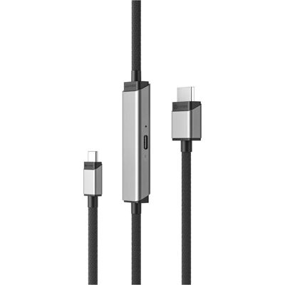 Alogic Ultra USB-C To HDMI With (1 m), Videokabel, Grau, Silber Alogic Ultra USB-C To HDMI With (1 m), Videokabel, Grau, Silber