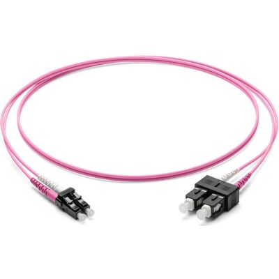 Corning Violetter Glasfaser Patchkabel - 3m Duplex OM4 LC-SC Corning Violetter Glasfaser Patchkabel - 3m Duplex OM4 LC-SC