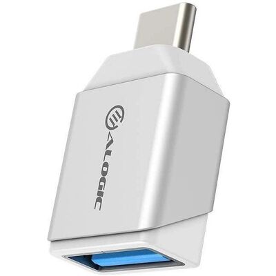 Alogic Ultra Mini USB-C auf USB-A Adapter - Silber - Kabeladapter Alogic Ultra Mini USB-C auf USB-A Adapter - Silber - Kabeladapter