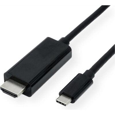 Secomp STANDARD USB Typ C - HDMI Adapterkabel, ST/ST (1 m), Videokabel, Schwarz Secomp STANDARD USB Typ C - HDMI Adapterkabel, ST/ST (1 m), Videokabel, Schwarz