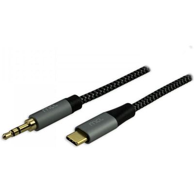 MCL USB 3.1 TYPE C MALE TO JACK 3.5 MESH CABLE - 2M (2 m), Audiokabel MCL USB 3.1 TYPE C MALE TO JACK 3.5 MESH CABLE - 2M (2 m), Audiokabel