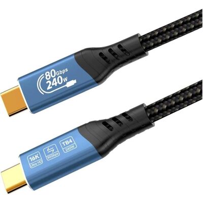 Aten USB4™ Ver2.0 80Gbps 16K@60Hz 240W Thunderbolt, 0.8m (0.80 m, USB 4, 240 W), USB Kabel Aten USB4™ Ver2.0 80Gbps 16K@60Hz 240W Thunderbolt, 0.8m (0.80 m, USB 4, 240 W), USB Kabel