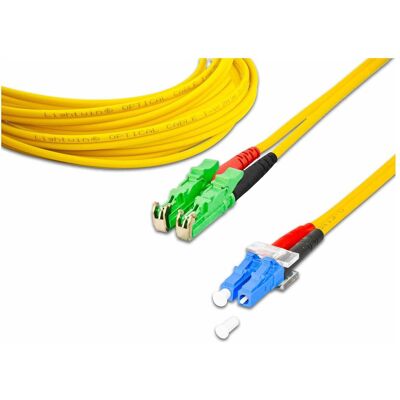 Lightwin LWL-Patchkabel LSH/APC-LC, Singlemode, Duplex, 1m (1 m), Netzwerkkabel Lightwin LWL-Patchkabel LSH/APC-LC, Singlemode, Duplex, 1m (1 m), Netzwerkkabel