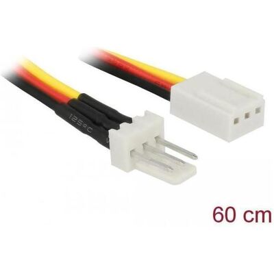 Delock, Verlängerungskabel, Lüfter Stromkabel 3 Pin Stecker zu 3 Pin Buchse 60cm (0.60 m) Delock, Verlängerungskabel, Lüfter Stromkabel 3 Pin Stecker zu 3 Pin Buchse 60cm (0.60 m)