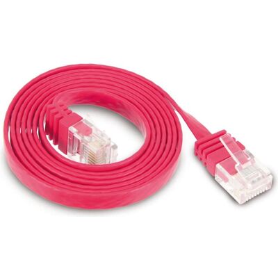 Tecline Patchkabel UTP cat. 6. slim-line. 1.0m. rot Für 10 Gigabit/s, halogenfrei, mit besonders schmalem Kn (U/UTP, CAT6, 1 m), Netzwerkkabel Tecline Patchkabel UTP cat. 6. slim-line. 1.0m. rot Für 10 Gigabit/s, halogenfrei, mit besonders schmalem Kn (U/UTP, CAT6, 1 m), Netzwerkkabel