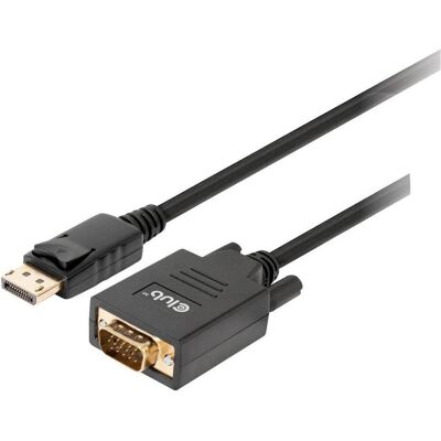 Club 3D DisplayPort to VGA Cable M/M (2 m), Videokabel, Schwarz Club 3D DisplayPort to VGA Cable M/M (2 m), Videokabel, Schwarz