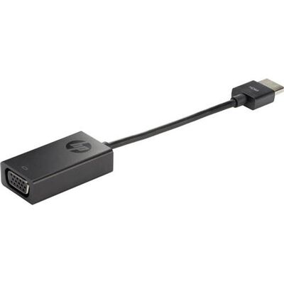 HP HDMI-zu-VGA-Adapter (VGA, 4.50 cm), Data + Video Adapter, Schwarz HP HDMI-zu-VGA-Adapter (VGA, 4.50 cm), Data + Video Adapter, Schwarz
