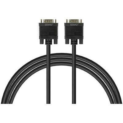 Savio Cl-202 VGA-Kabel 1 8 m VGA (D-Sub) Schwarz (1.80 m), Videokabel, Schwarz Savio Cl-202 VGA-Kabel 1 8 m VGA (D-Sub) Schwarz (1.80 m), Videokabel, Schwarz