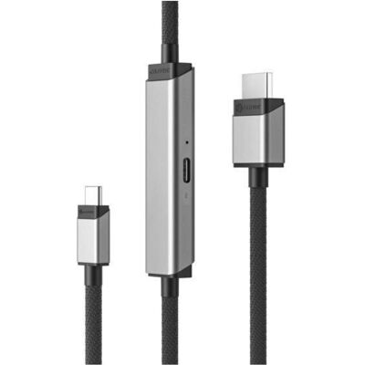 Alogic Ultra USB-C To HDMI With (1 m), Videokabel, Grau, Silber Alogic Ultra USB-C To HDMI With (1 m), Videokabel, Grau, Silber