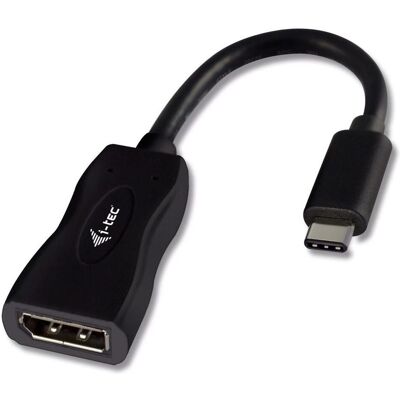 i-tec USB-C zu (DisplayPort), Video Adapter, Schwarz i-tec USB-C zu (DisplayPort), Video Adapter, Schwarz